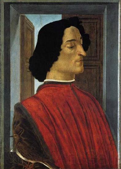 BOTTICELLI, Sandro Portrait of Giuliano de Medici Spain oil painting art